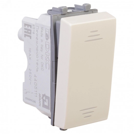 Avanti Переключатель ''Ванильная дымка'', 16A, 1 модульный