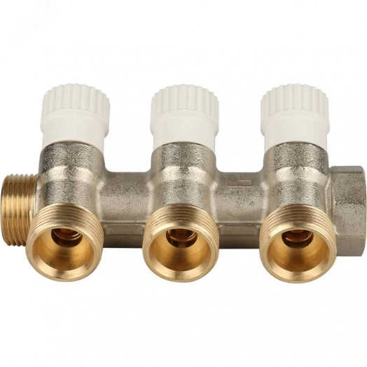 Коллектор распределительный 3/4', 3 отвода 3/4'ЕК