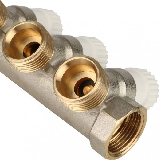 Коллектор распределительный 3/4', 3 отвода 3/4'ЕК