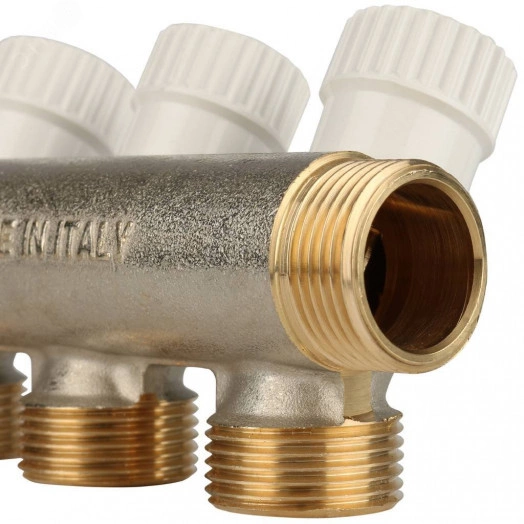 Коллектор распределительный 3/4', 3 отвода 3/4'ЕК