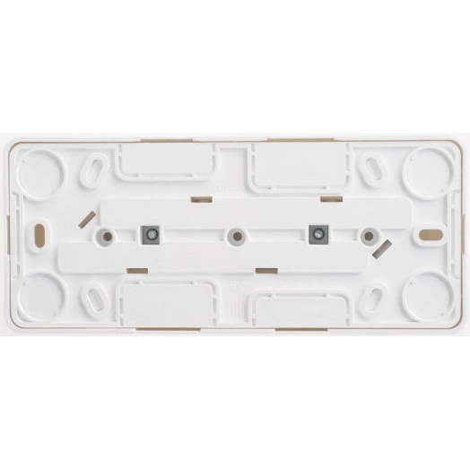 ЭТЮД Розетка тройная открытой установки без заземления со шторками 16А 250B,белый