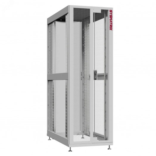 Шкаф серверный 42U 600х1200 передняя дверь: двустворчатая перфорированная IP20. задняя дверь: одностворчатая глухой металл IP51. боковые панели: без. цвет: серый RAL7035 