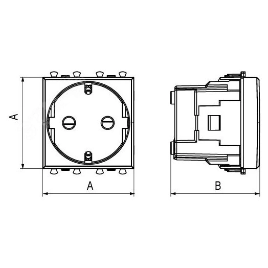 Avanti Розетка ''Ванильная дымка'', 2P+E, с защитными шторками, 2 модульная