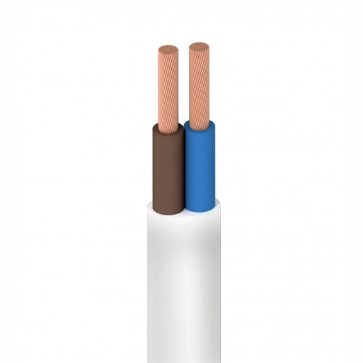 Шнур ШВВП 2х0,75 белый-10 м Семейный Бренд