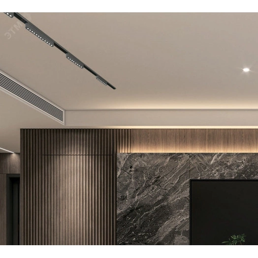 Светильник трековый светодиодный низковольтный ДПО16 1206 6W 3000K spot 36° черный IP20 Jazzway