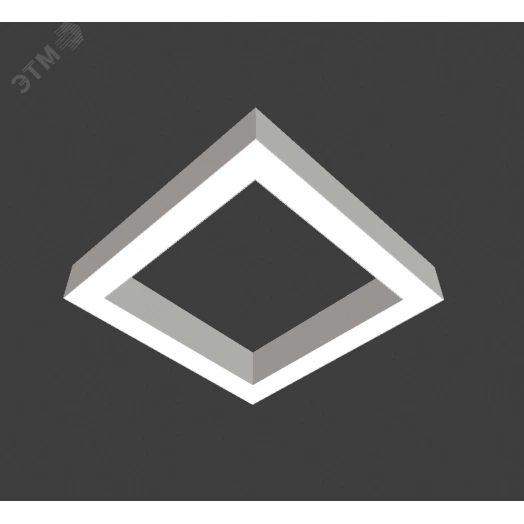 Светильник светодиодный ДСО-80Вт 3000К X-Line квадрат рассеиватель опал, белый