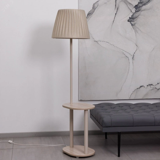 Светильник НТБ-11-60-103 со стол овал Шимо        абажуром Ларсен софт