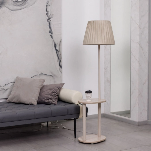 Светильник НТБ-11-60-103 со стол овал Шимо        абажуром Ларсен софт