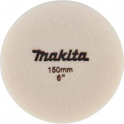 Насадка полировальная из поролона 150 мм (волнистая, оранжевая, липучка)