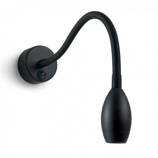 Светильник настенный светодиодный 3w 3700К на гибком основании черный