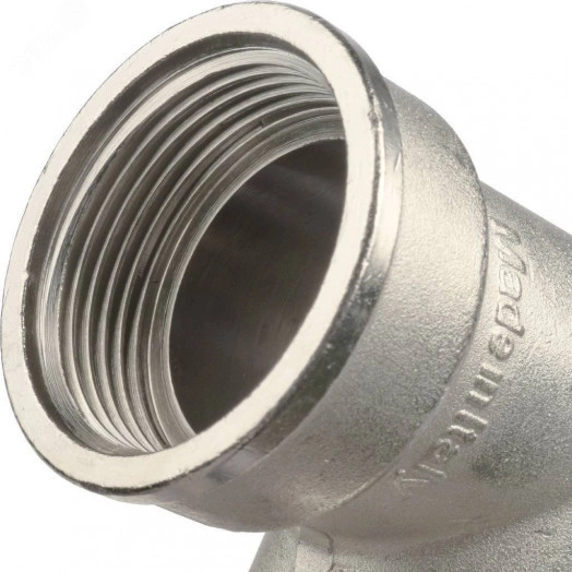 Угольник НВ 1'1/4 с упором, никелированный