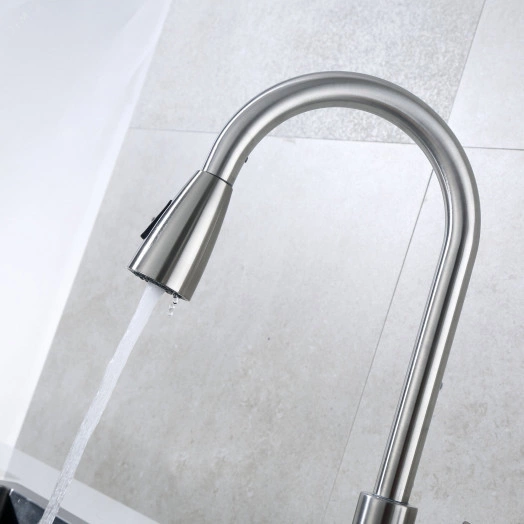 Смеситель для кухни TSB-123-001 с выдвижной лейкой тип См-МОЦБИвА