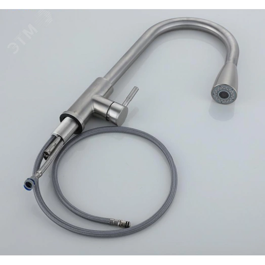 Смеситель для кухни TSB-123-001 с выдвижной лейкой тип См-МОЦБИвА