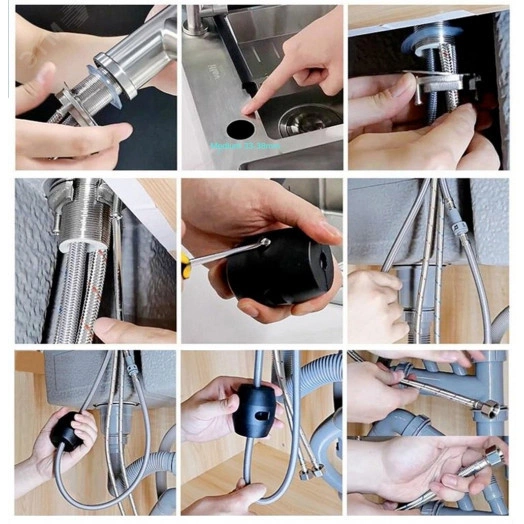 Смеситель для кухни TSB-123-001 с выдвижной лейкой тип См-МОЦБИвА