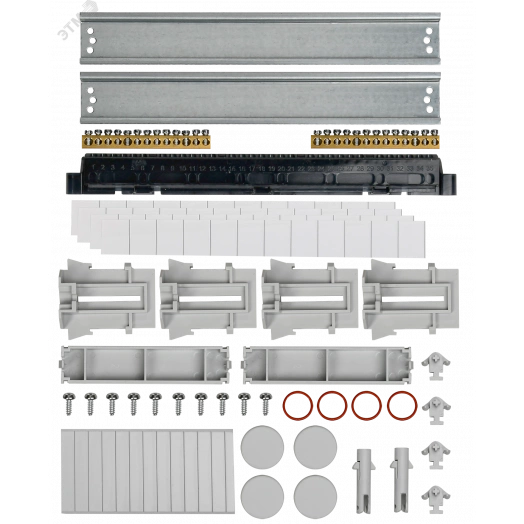 Корпус пластиковый навесной на 24 модуля КМПн-24 IP65 TEKFOR серая непрозрачная дверь