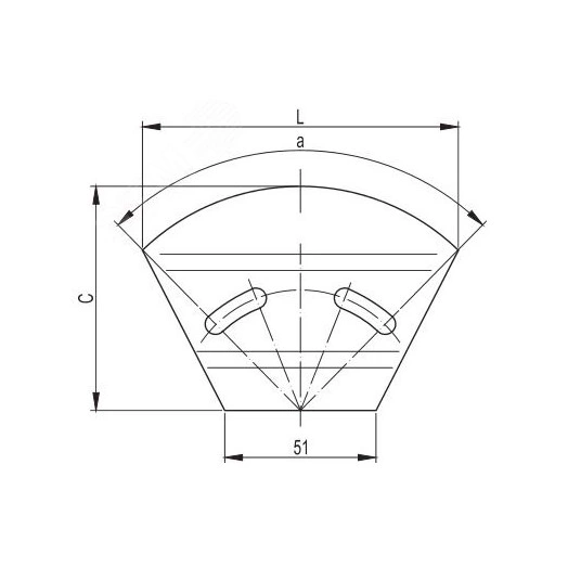 Угол горизонтальный изменяемый CPO 0-44град. 300х100 цинк-ламельный