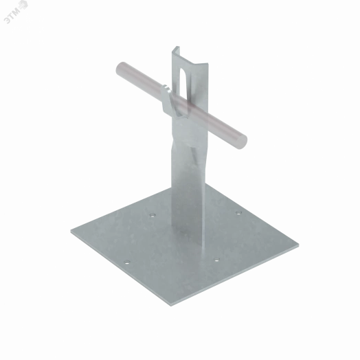 Приклееваемый держатель зажимной для прутка D 5-8 мм H90 мм INOX304