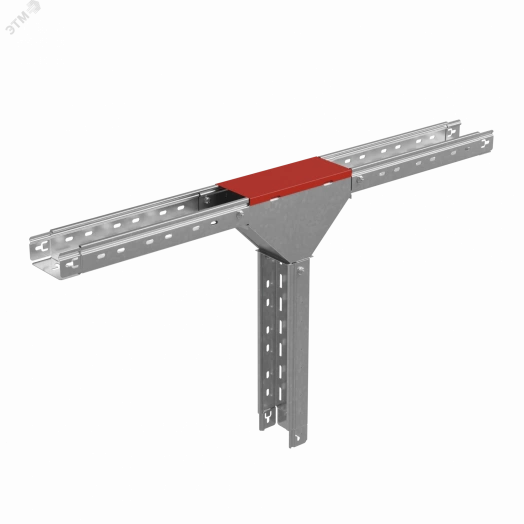 Крышка Т-отвода вертикального вниз 80х100 мм ПЛЮС