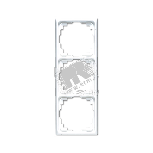 Рамка 3 поста для кабель-канала белая