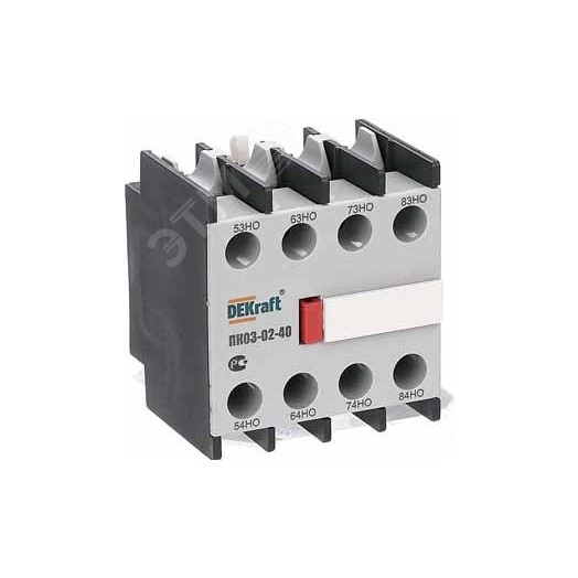 Приставка контактная ПК03-02-40 лицевая установка 4НО