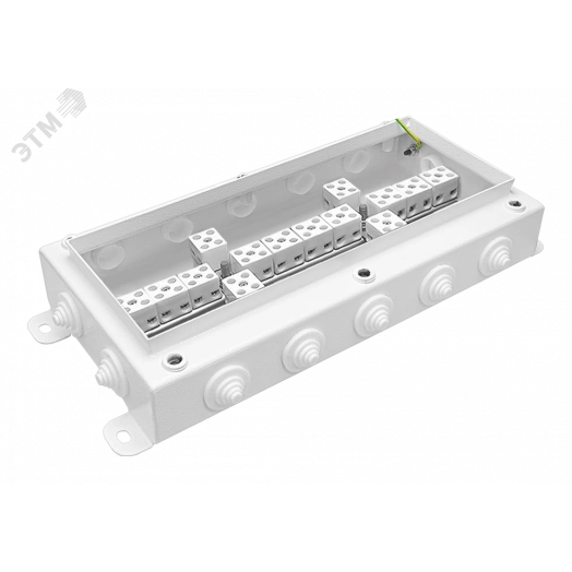 Коробка монтажная огнестойкая КМ-О (28к)-IP55-1530, корпус из оцинкованной стали, количество вводов 14