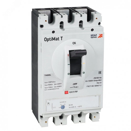 Выключатель автоматический OptiMat T630L TM 500A 3P