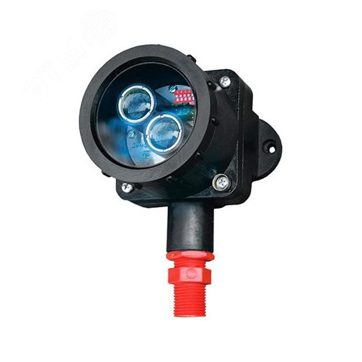 Извещатель линейный дымовой взрывозащищенный,     0ExiaIIСТ6, IP67, -55+75, 1 кабельный ввод, в     комплекте с отражателем