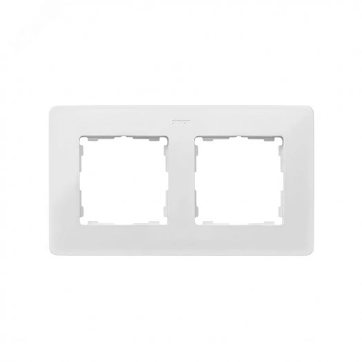 Рамка декоративная, 2 поста, Original, S82 Detail, белый-алюминий,