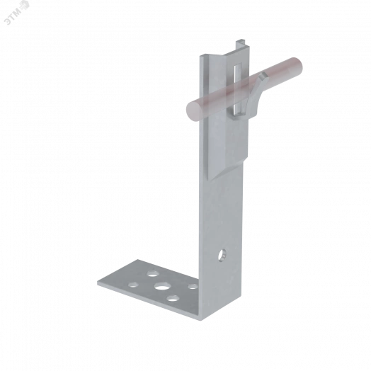 Угловой держатель зажимной для прутка D 5-8 мм H80 мм INOX304