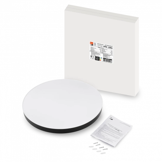 Светильник светодиодный ДБО-80w 4000К 5600Лм IP20 ''LUNA'' BLACK