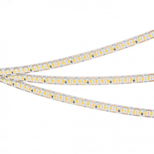 Лента RT-A200-8mm 24V Warm3000-CX1 (16 W/m, IP20, 5m) (Arlight, резка 1 светодиод)