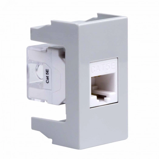 VIVA Розетка компьютерная RJ45 категория 5E       1 модуль серая