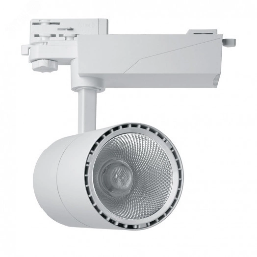 Светильник светодиодный трековый на шинопровод ДПО-30w 6400К 2700Лм белый