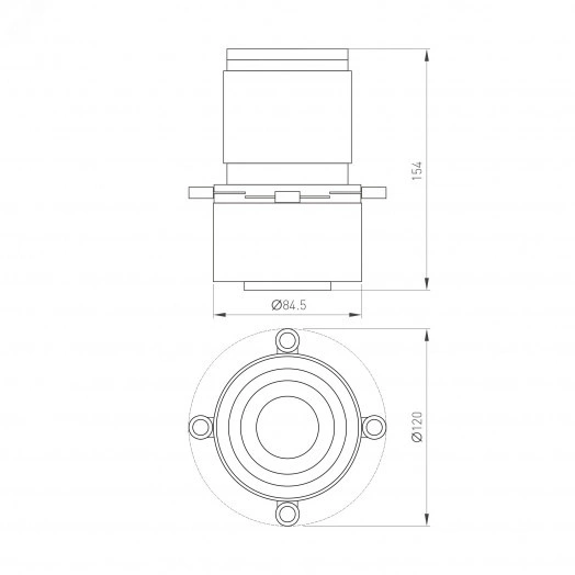 Насадка кадрирующая LGD-CROPLENS-R85 (BK) (Arlight, Металл)