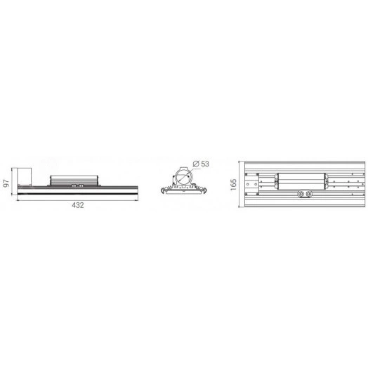 Светодиодный светильник Diora Unit PRO 105/16000 Ш4 3K консоль