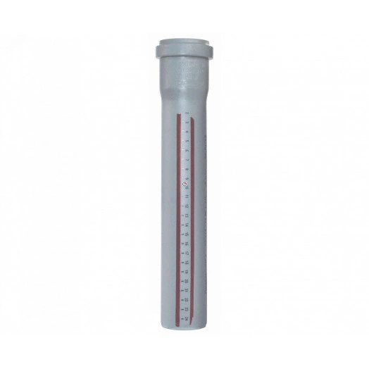 Труба канализационная 50 х 1000 мм НТЕМw однораструбная, белая