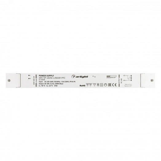 Блок питания ARV-SP-48250-LINEAR-PFC (48V, 5.21A, 250W) (, IP20 Пластик, 5 лет)