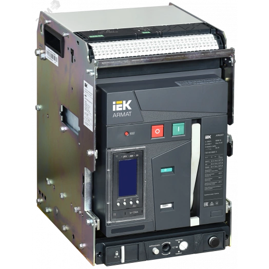 ARMAT Воздушный автоматический выключатель выдвижного исполнения 3P типоразмер B 85кА 1250А расцепитель TT с комплектом аксессуаров 220В: мотор привод катушка включения катушка отключения