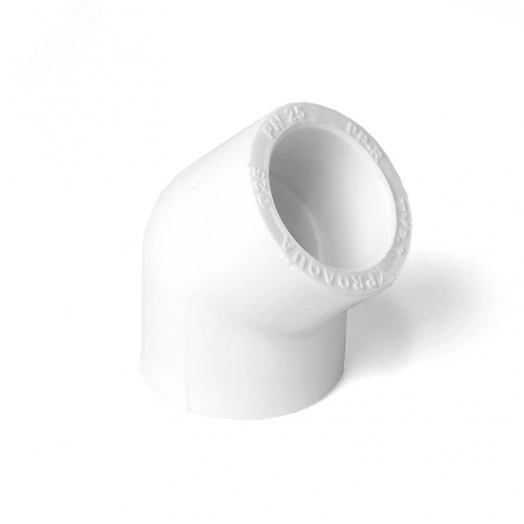 Угольник 20 45 град., полипропиленовый, белый