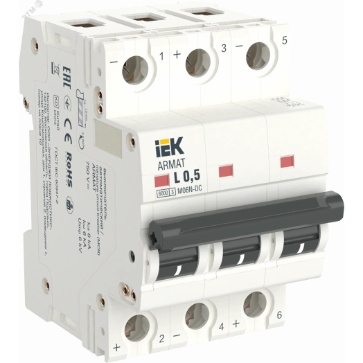 ARMAT Автоматический выключатель M06N-DC 3P K 2А IEK
