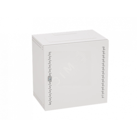 Шкаф металлический со сплошной дверцей, навесной, 9U, 500х600х400 мм, серый