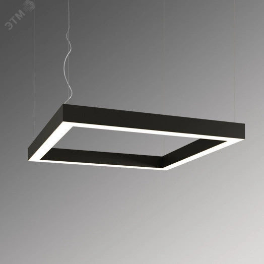 Светильник светодиодный RVE-LBX-HOLE-BOX-1600-P (Квадрат с отв. 1600х1600х100мм S80мм 155Вт Подвесной 4000К Белый)