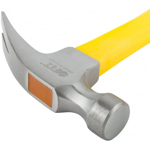 Молоток-гвоздодер, фиброглассовая усиленная ручка, Профи 30 мм, 450 гр