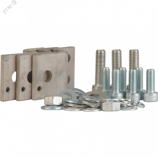 Комплект выводов для переднего присоединения двумя шинами или двумя кабелями с кабельными наконечниками М12, (количество 3шт.)