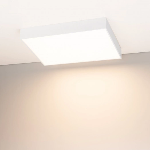 Светильник SP-QUADRO-S500x500-50W Warm3000 (WH, 120 deg, 230V) (, IP40 Металл, 3 года)