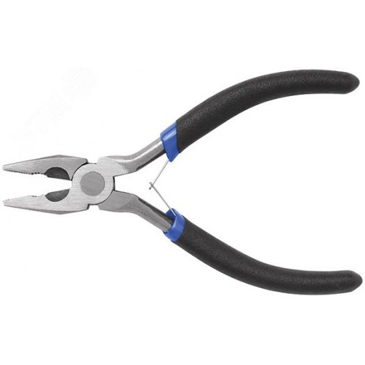 Плоскогубцы комбинированные ''мини'', синие ручки 130 мм