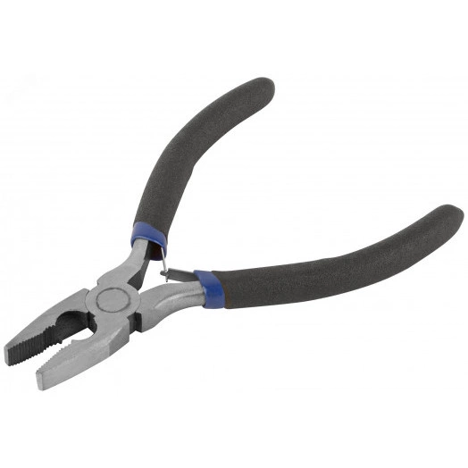 Плоскогубцы комбинированные ''мини'', синие ручки 130 мм