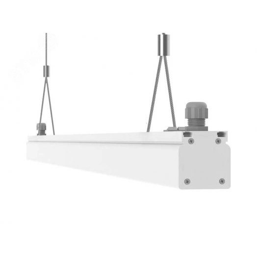 Светильник светодиодный Mercury Mall IP54 740x54x58мм опал 30W 4000К белый RAL9003