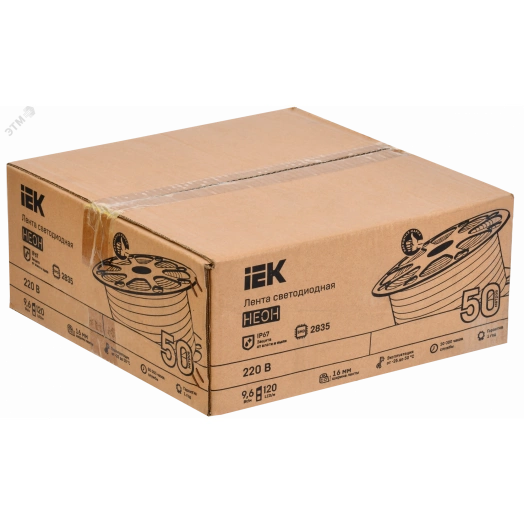 Лента светодиодная ''неон'' 50м LSR-2835R120-9,6-IP67-220В IEK