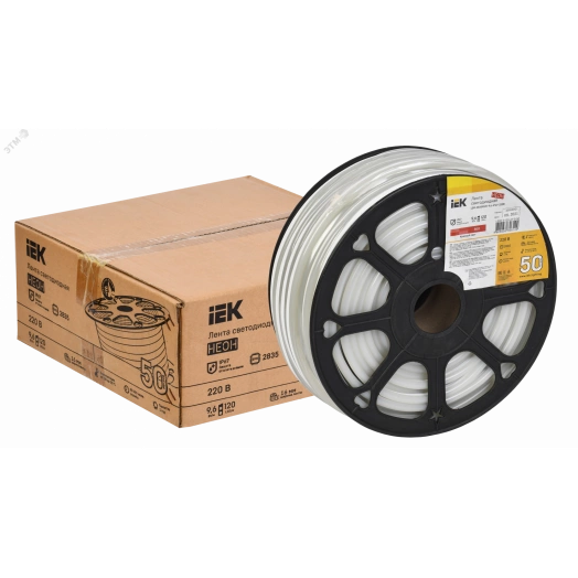Лента светодиодная ''неон'' 50м LSR-2835R120-9,6-IP67-220В IEK